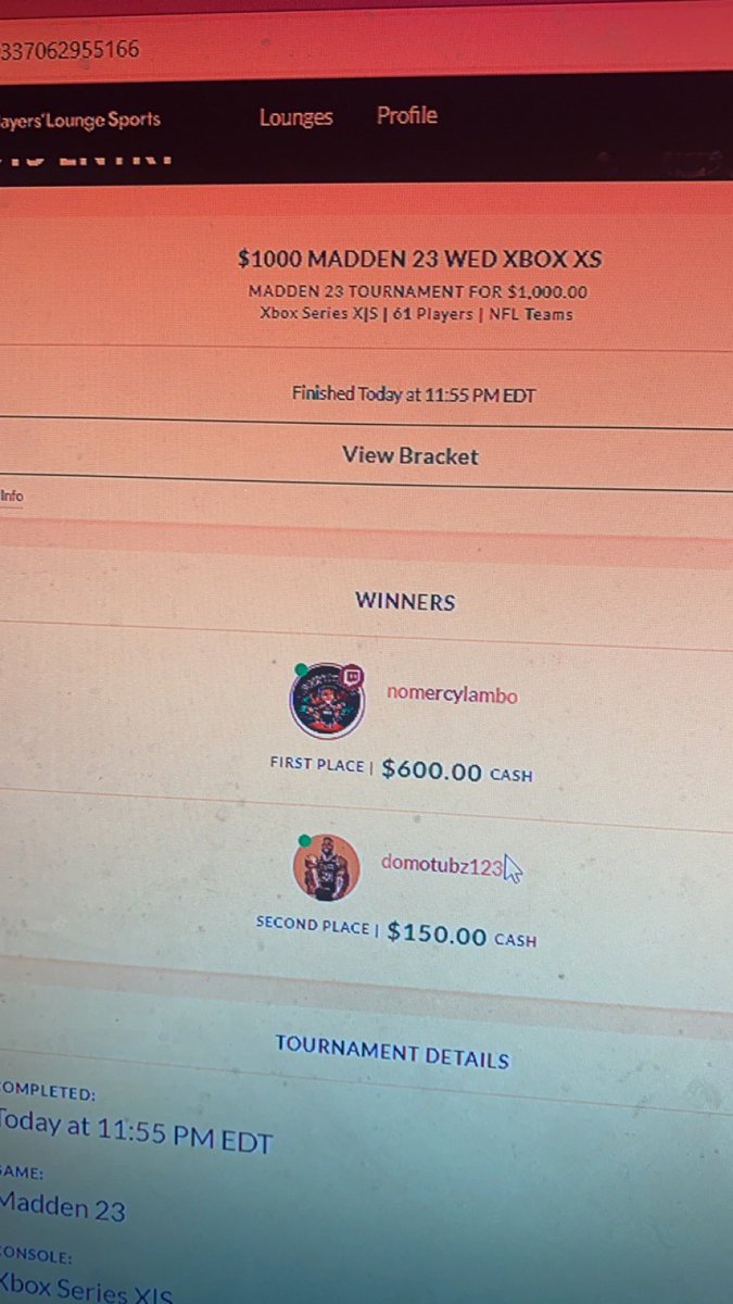 NoMercyLambo's tweet photo. 12th @_playerslounge 1k Win 💯💯 https://t.co/H0kveDed5k