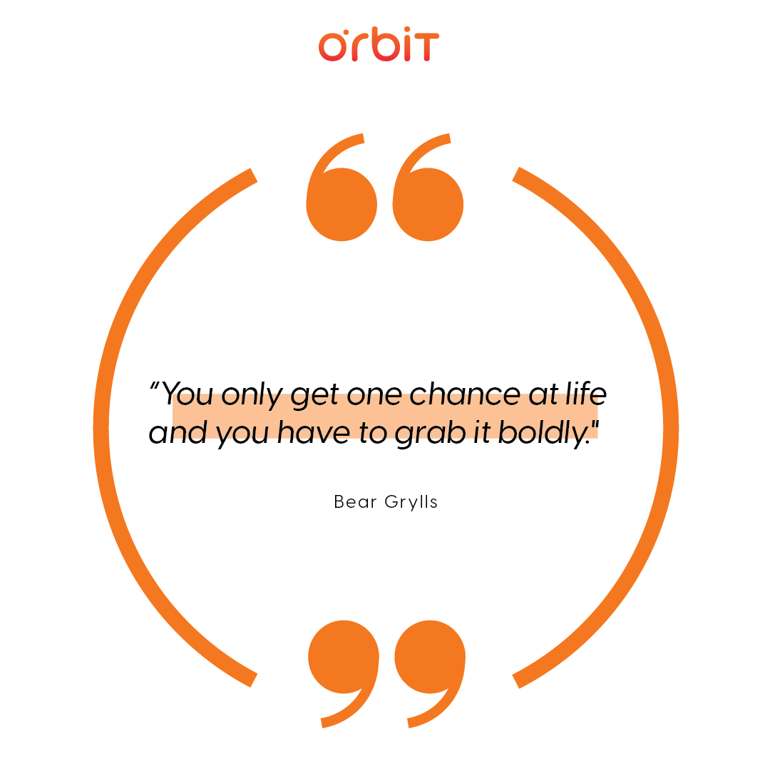 OrbitCareerHub's tweet photo. "You only get one chance at life, and you have to grab it boldly." 

Like and follow us for more updates. 😃

@OrbitCareerHub @bpohiring @hiring @cebucitydotcom https://t.co/RolRCcxiV5