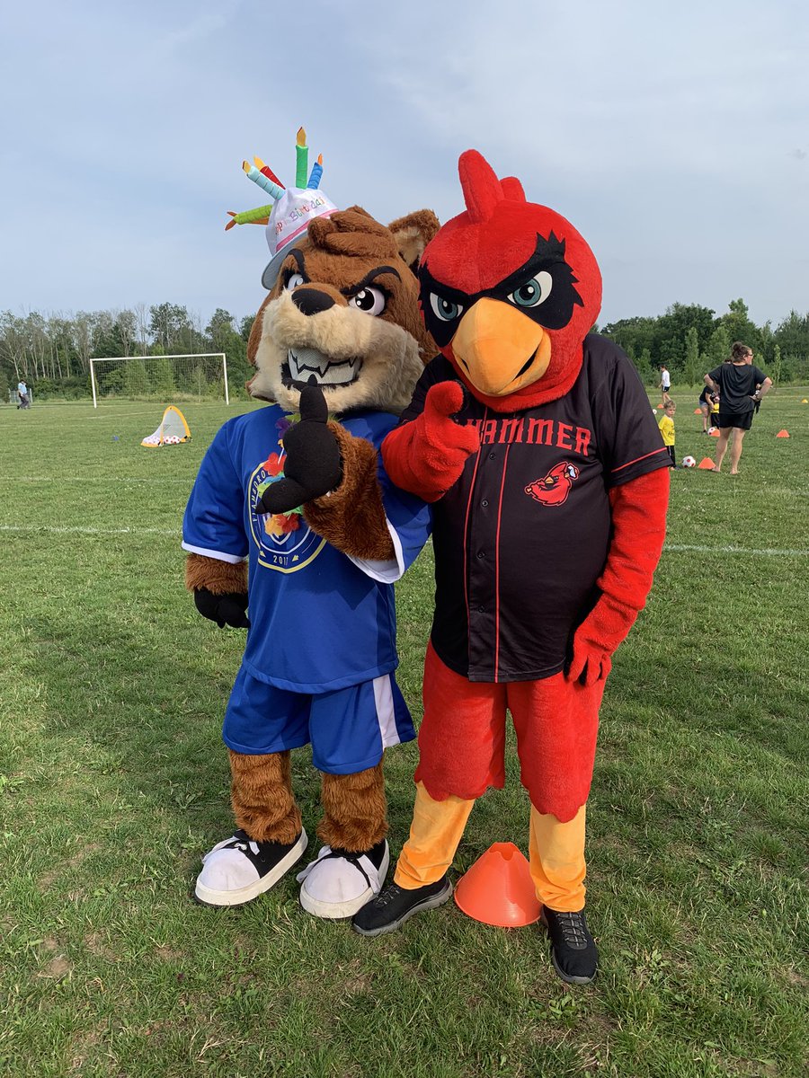 BernieRBird's tweet photo. Happy birthday furry! Thanks for having me out today! @HamCardinalsIBL @FDSCSoccer https://t.co/N9N1ZFDS2z