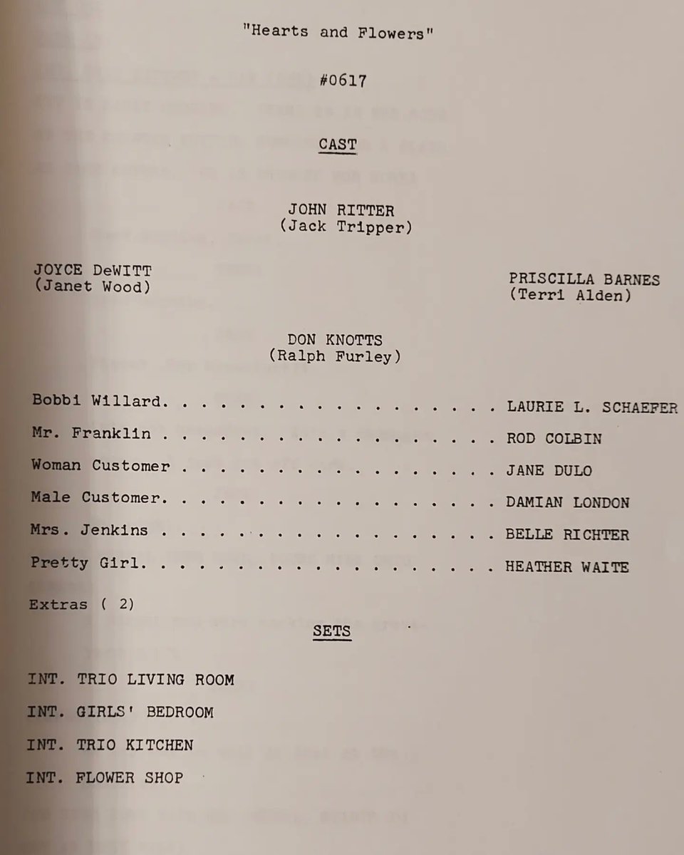 Original script for sale. Now on auction. $7.99 starting bid. This script belonged to an ABC executive. Clean inside. No markings. Not a photocopy. Link in bio to bid.

#threescompany #3scompany #ABC <a href="/abc/">ABC News</a> #eBay #johnritter #joycedewitt #suzannesomers #donknotts #richardkline
