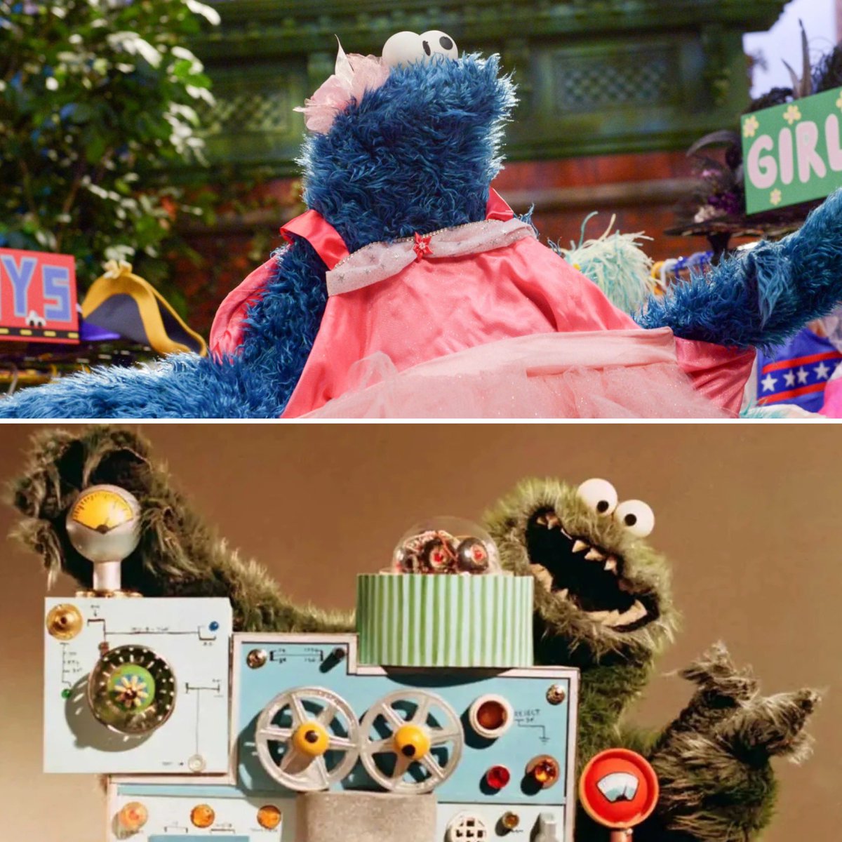 camgarrity's tweet photo. Barbenheimer prep has got me like… 🎀👛🍪🤯💣 #SesameStreet #CookieMonster #Muppets #MuppetHistory #Barbenheimer #Barbie #Oppenheimer #JimHenson #FrankOz https://t.co/k8PvK6E0Vv