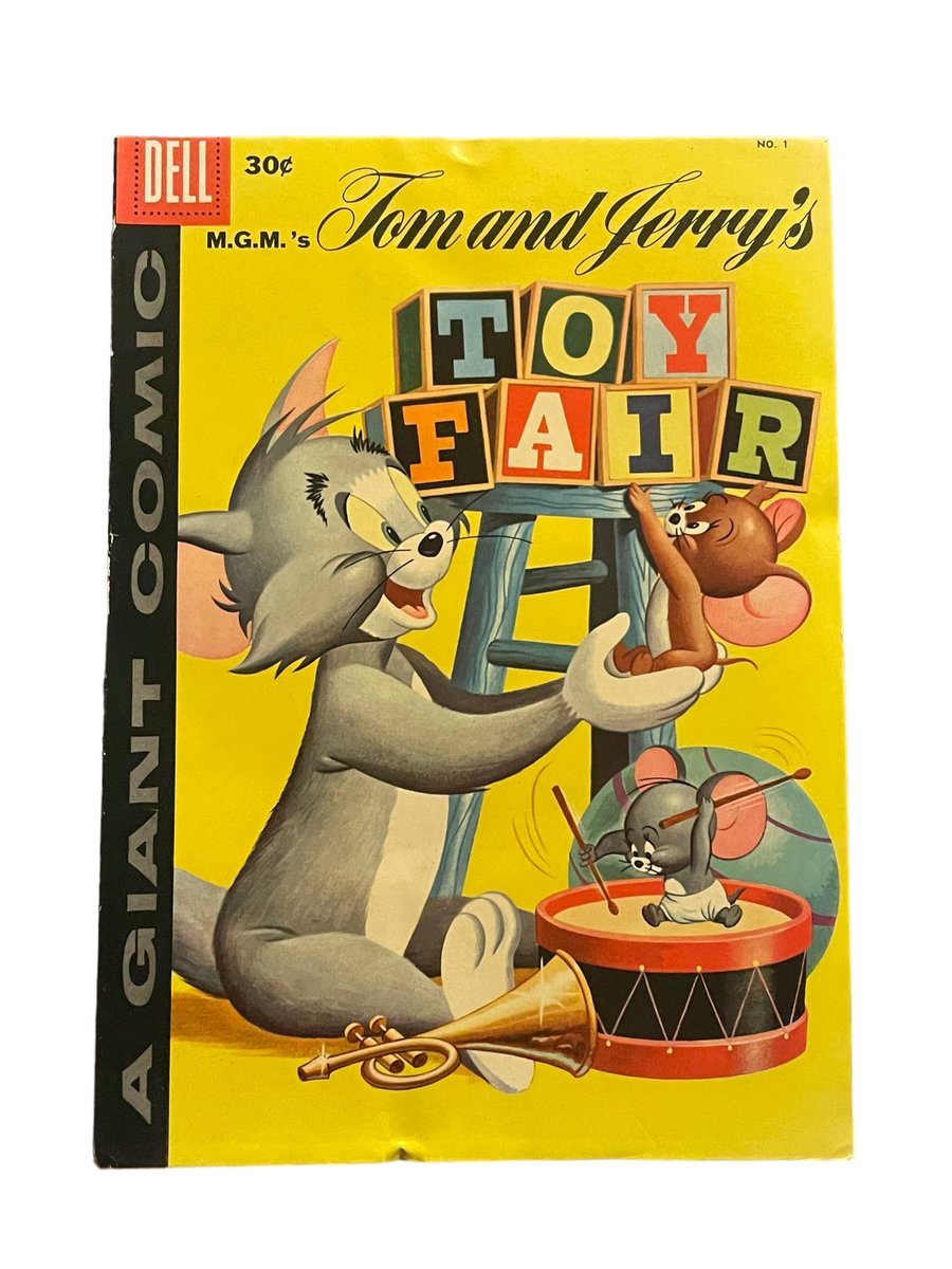comiccatacombs's tweet photo. Vintage 1959 Dell Tom &amp; Jerry’s Toy Fair #1 Comic Book VF-/FN+
$50 + tax shipped.  #thecomiccatacombs #tomandjerry #dell #dellcomics #cartoons #comic #comics #comicbook #comicbooks https://t.co/DQBdqo7mCp