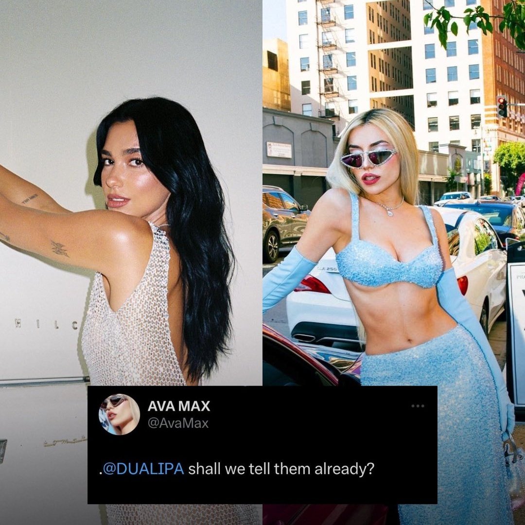📲| Ava Max provoca uma colaboração com Dua Lipa no deluxe de seu album “Diamonds &amp; Dancefloors”.

- O Tweet foi excluído! Créditos: <a href="/dualipacentraI/">Dua Lipa Central Brasil</a>