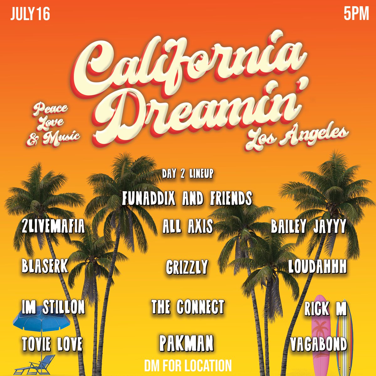 July 16 we rave on the beach☀️ this is our biggest line up yet! Come dance on the sand🙌🏼 DM for location📍