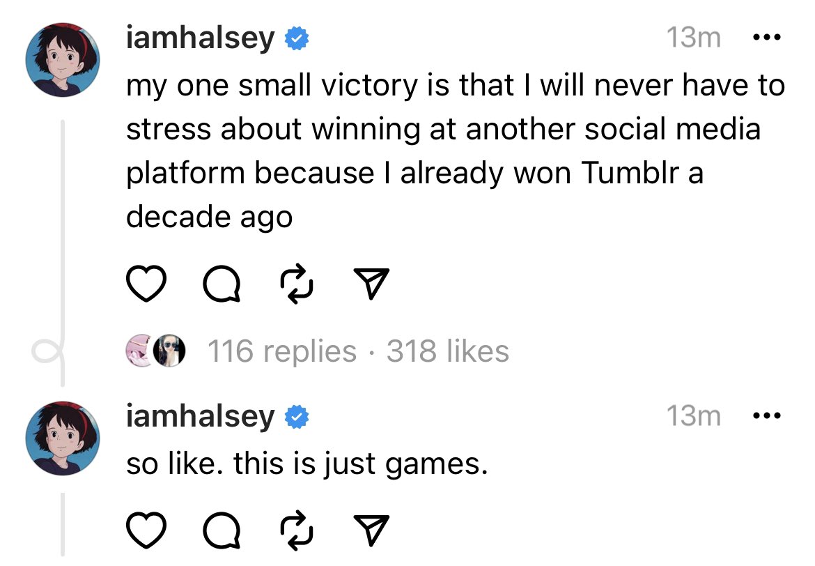 RT @HalseyUpdates: Halsey’s first posts on threads https://t.co/UGznL8Kk6T