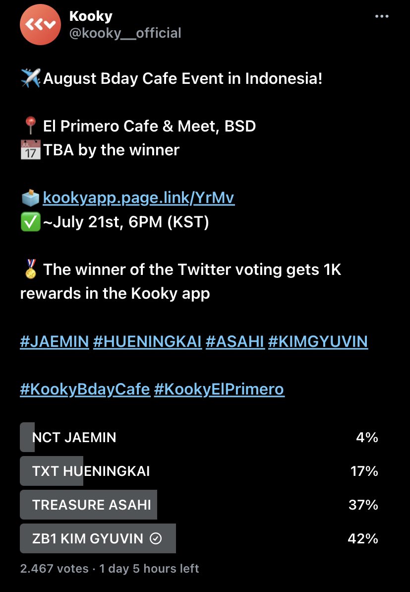 ihugyuvin's tweet photo. jangan lupa vote buat gyuvin👍🏻 https://t.co/ZgwE0ygVHa