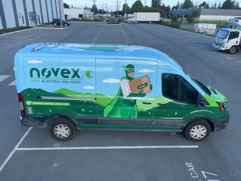 It's a very exciting day at @novexdelivers. Our team took another step towards our 2030 goal of becoming #NetZero with our first 100% electric delivery van🔌

#EV #electricvehicle #cleantransportation #climateaction #zeroemissions #Vancouver #deliveryservices #deliverysolutions
