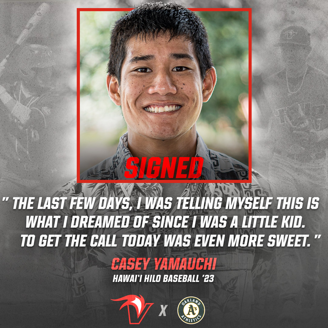 HiloVulcans's tweet photo. Yamauchi Signs Free Agent Deal with Oakland Athletics #ImuaVulcans 🌋 #D2BSB 

READ: https://t.co/VTRUFTDwFU https://t.co/N7KngDelw1