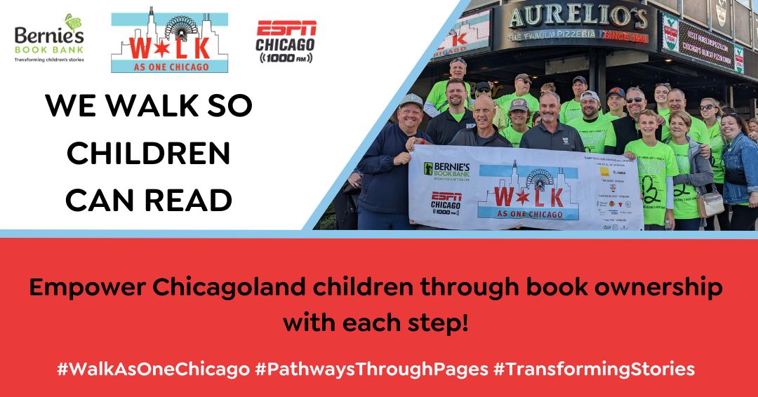 David Kaplan on Twitter "RT berniesbookbank Join us for WalkAsOneChicago next week! Be a