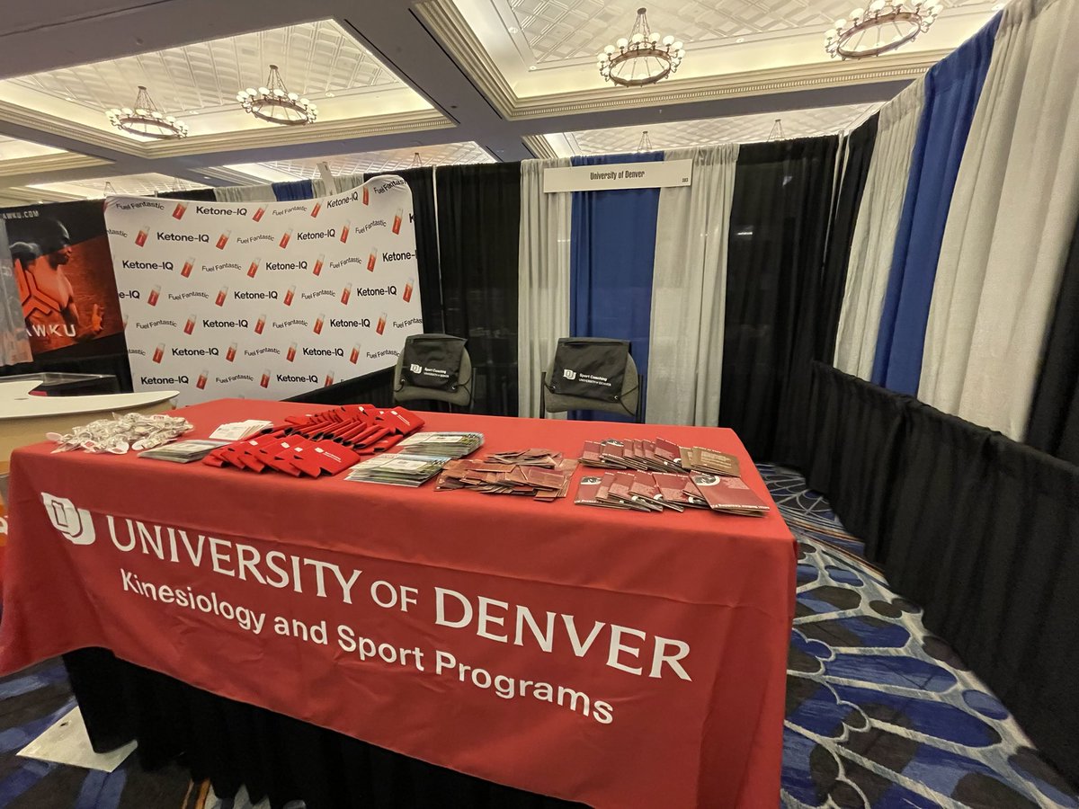 DrGearity's tweet photo. Come holler at me representing @DU_sport_coach at @NSCA National Conference! 

#NSCAcon23 #StrongerTogether #strengthcoach #strengthandconditioning
#mastersdegree #graduateeducation #onlineeducation #distancelearning #DUcoach https://t.co/gvg5kPrvXr