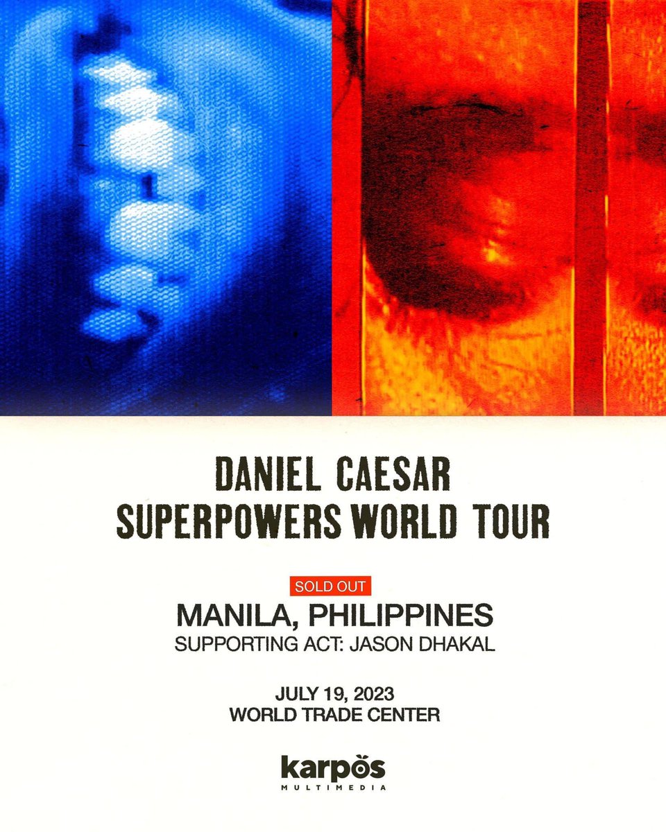 JP4RKITPLZ's tweet photo. WTS / LFB

Daniel Caesar Superpowers World Tour in Manila ft Jason Dhakal

P18k slightly nego:

-2 VIP tix
- Airbnb accomm for 2 at SMDC Shore: 
Checkin: Jul19 - 3pm 
Checkout: Jul20 - 11am
DM for more deetz

Tix (2 VIP as pack): P14k non nego

#danielcaesarinmanila https://t.co/erIp8Vwu4O