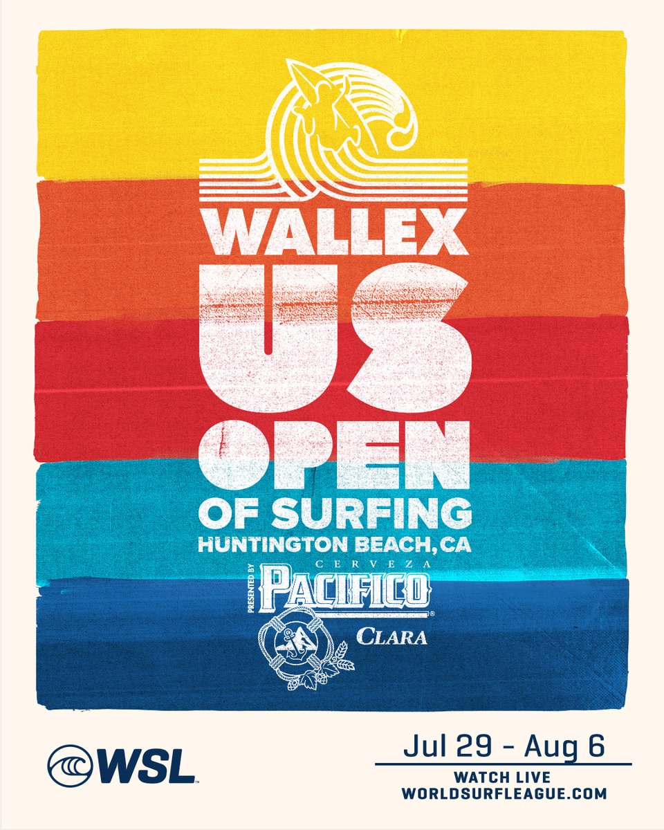We can't wait to see you on the beach!Join us in Huntington Beach July 29-August 6 for the  Wallex  US Open of Surfing Presented By Pacifico! We can't wait to see you on the beach!
