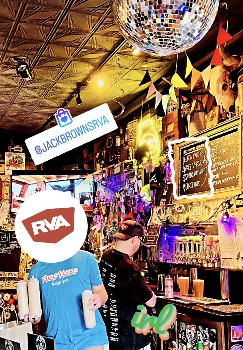 VirginiaBeerCo's tweet photo. IRL at @JackBrownsRVA ๐ฐ
#ElbowPatches
#FreeVerse
#SavingDaylight
#Gorgeous https://t.co/wv16Y4xqr7
