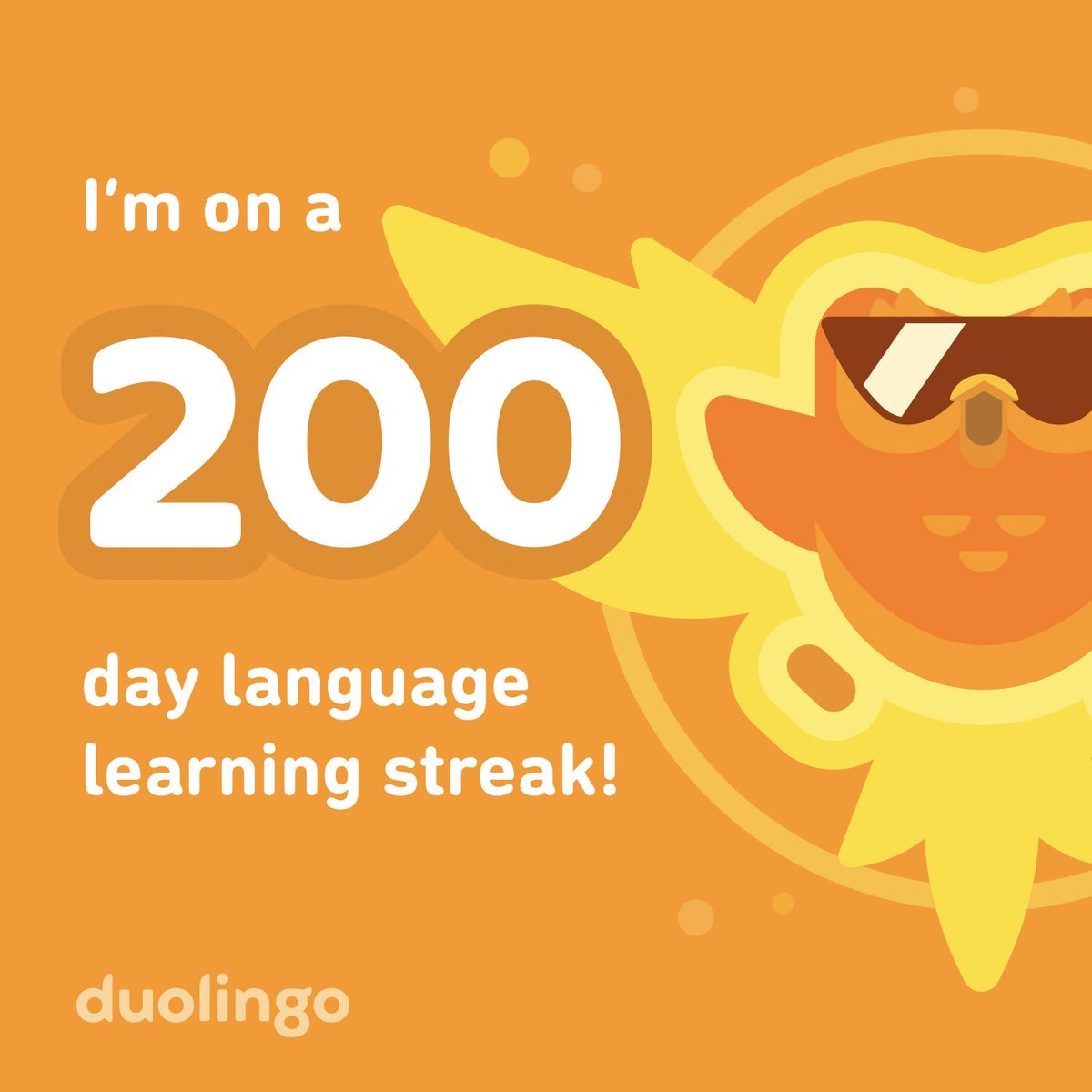 200 days of Spanish on ⁦<a href="/duolingo/">Duolingo</a>⁩ 

I can’t lie it’s been hard maintaining the habit recently but rewarding to get this far!
