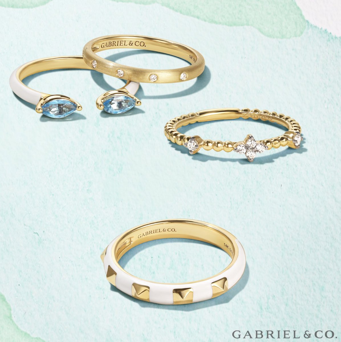 Let the colors of summer ignite your imagination with our enchanting color enamel pieces 💖✨

gabrielny.com/14k-yellow-gol… 

#gabrielandco #gabrielny #ColorfulExpressions #SummerVibes #SummerStyle