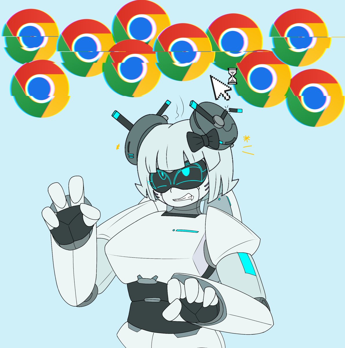 ArzyParzy's tweet photo. She clicked Chrome twice https://t.co/CqDP6sz1u5