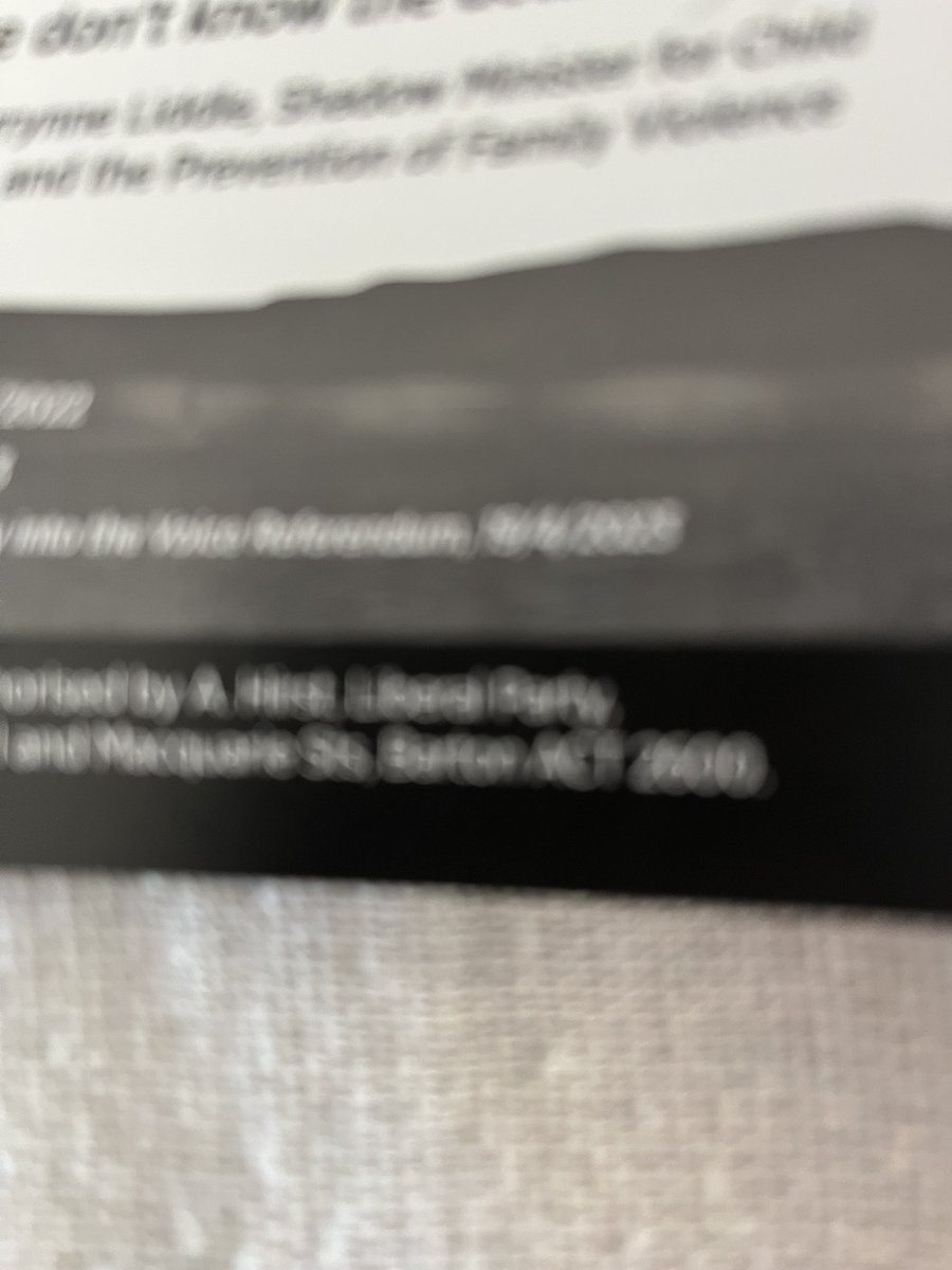 MeredithC2013's tweet photo. Just received this in my letterbox. Authorised by A Hirst Canberra. A misleading document full of selected quotes designed to provide false information. https://t.co/HmOEXapBjx