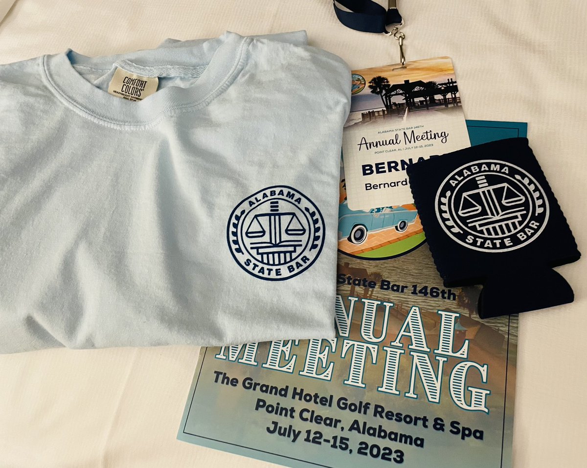 Alabamaworkcomp's tweet photo. 🎶On the road again …🎶

Bernard is looking forward to some networking and fun at the annual Alabama State Bar Conference in Point Clear. 

#AlabamaStateBar #NombergLawFirm #Alabama #Lawyer https://t.co/O9k7otdcYc
