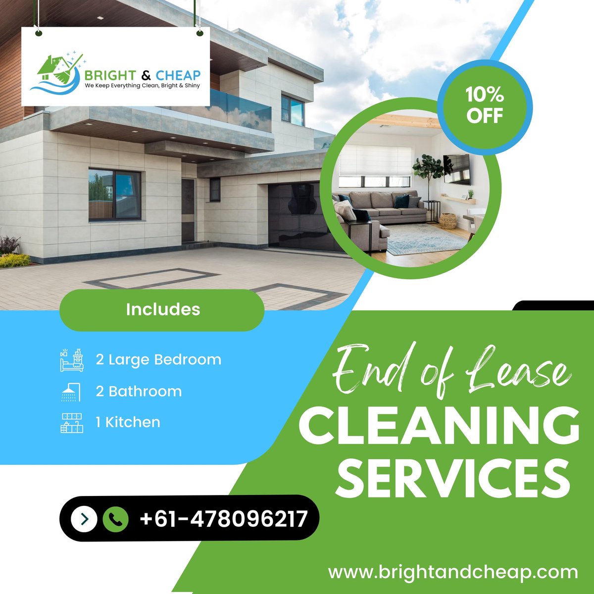 _brightandcheap's tweet image. Experience the Brilliance of Affordable Cleaning Services! 💫✨

End of Lease Cleaning Service at your Doorstep

🌟2 Large Bedroom
🌟2 Bathroom
🌟1 Kitchen 

 #AffordableCleaning #SparklingResults #BudgetFriendlyCleaners #CleanSpaces #HomeCleaningSolutions #ProfessionalCleaners