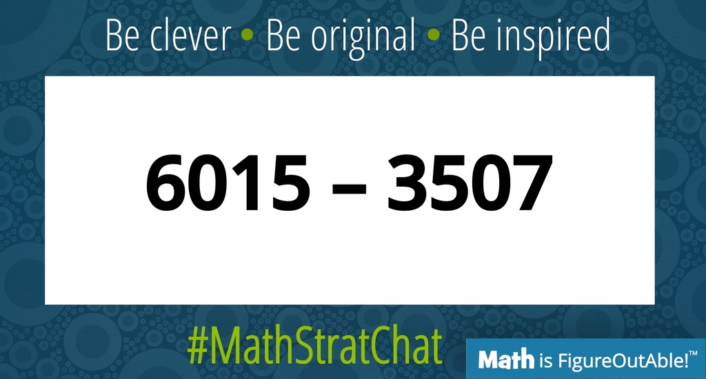 pwharris's tweet photo. It's time for #MathStratChat!Rules: post your favorite or a clever solution! It's also fun to comment on other's strategies.

Tell us about your reasoning. Like/Retweet so others can see! 

#MTBoS #ITeachMath #MathIsFigureOutAble #Elemmathchat #MSmathchat https://t.co/Ld0NnwQMkV