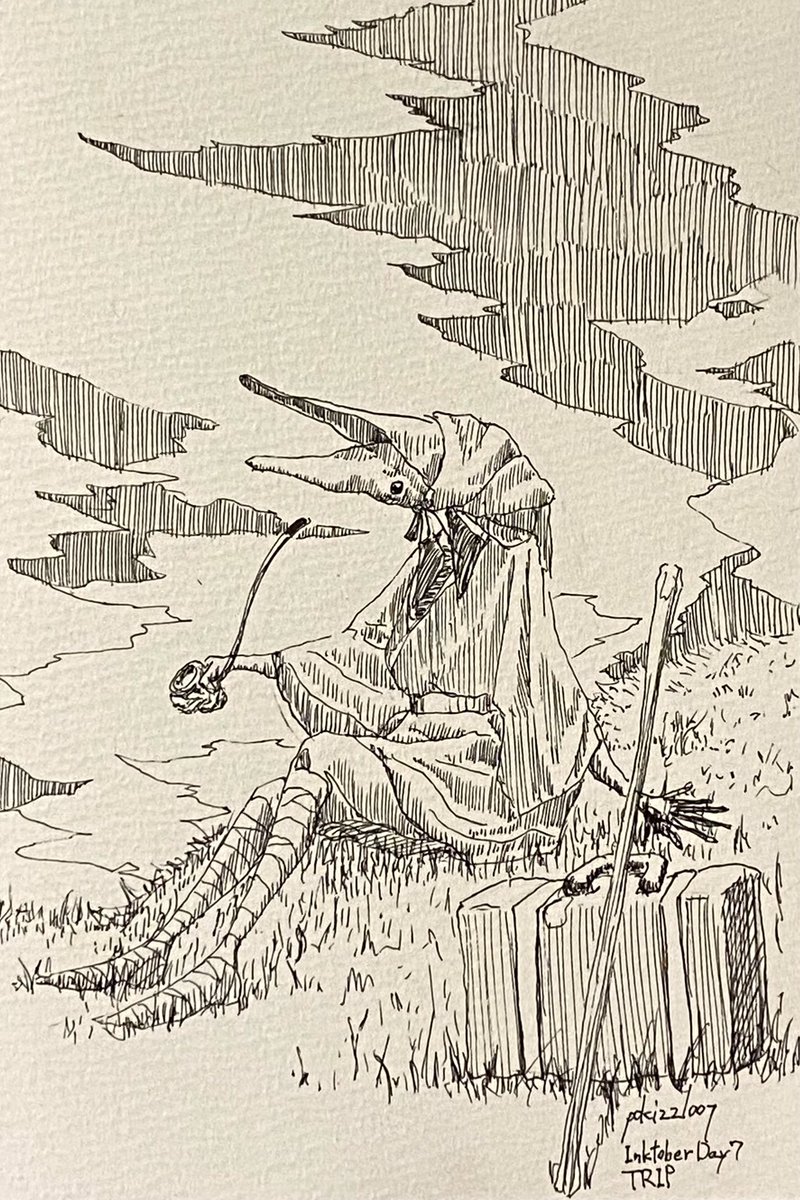 #簡単に自己紹介しなさい見た人強制 空想世界を描いてます。