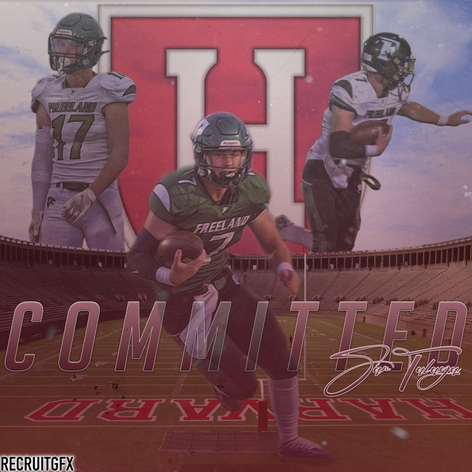 Freeland 2024 OLB/QB Samuel Talaga has committed to Harvard

football.thedzone.com/news/freeland-…
