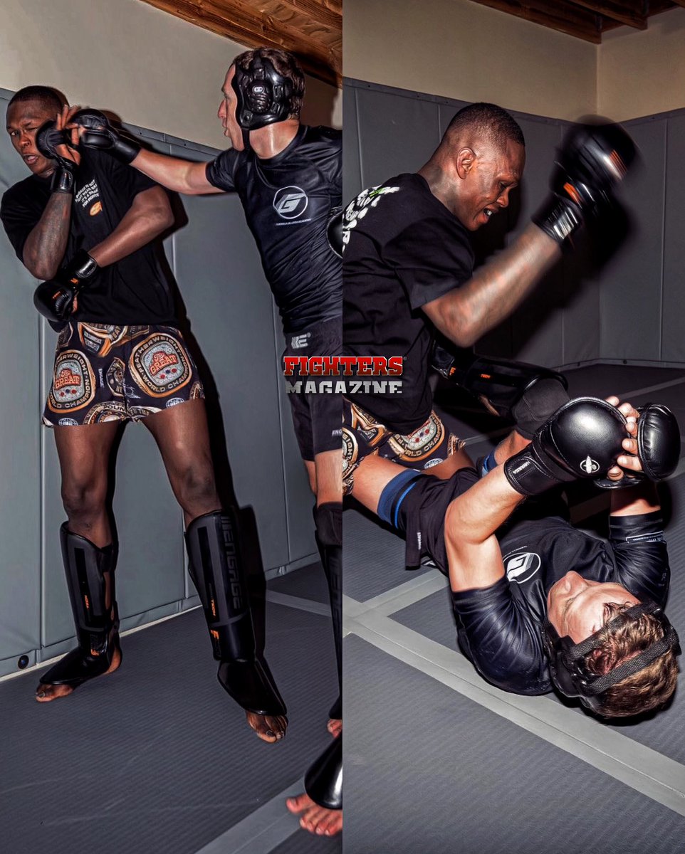 FightersMagz's tweet photo. 🤯🔥 Mark Zuckerberg entrenando de verdad, haciendo sparring con Israel Adesanya, para enfrentar a Elon Musk. #MuskZuck #MMA #UFC https://t.co/1vlY9gEewG