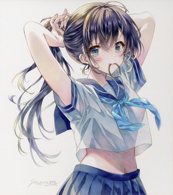 手描きアナログイラスト(夏とラムネ) 手描きアナログイラスト(夏とラムネ) イラスト