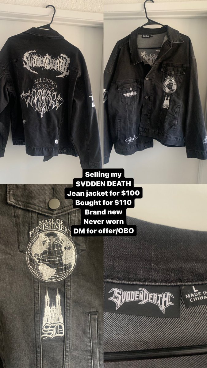 reeguezzz's tweet photo. SVDDEN DEATH JEAJ JACKET FOR SALE 
DM ME https://t.co/SxARQx1jtS