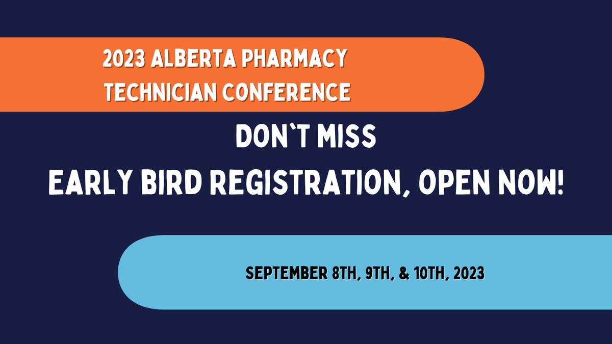 📣 The 2023 PTSA Conference Early Bird registration is OPEN. Get your tickets on sale until July 17th.

Click the link below to register now!

ptsa.ca/ptsa-conferenc…

#PTSAConference2023 #BeyondTheDispensary