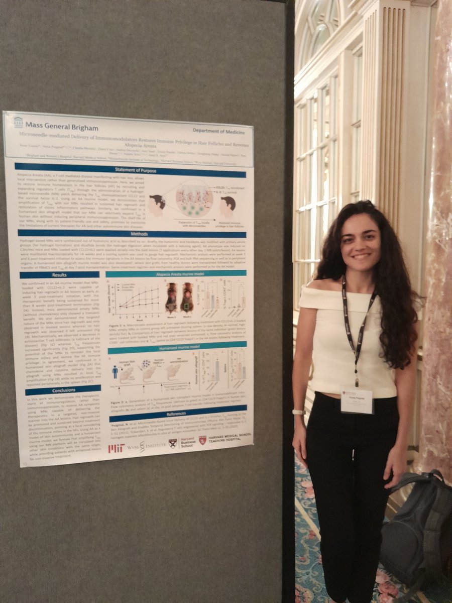 Derm friends! Come chat with me at the "Skin Inflammation in Human Health and Disease" <a href="/harvardmed/">Harvard Medical School</a> symposium about our work on microneedles for management of autoimmune diseases! <a href="/azzilab/">J.Azzilab</a> <a href="/ArtziLab/">Artzi Lab</a>
