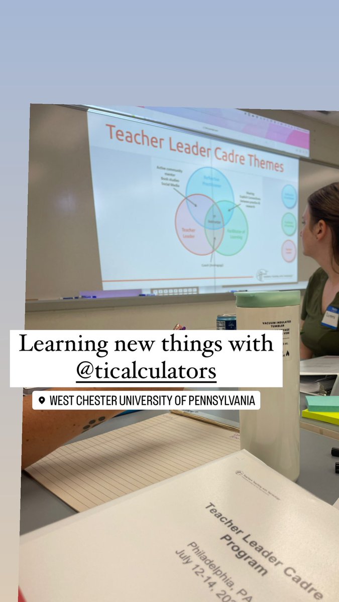 MrsYGunes's tweet photo. Day 1 of Teacher Leader Cadre with @TICalculators was amazing today! https://t.co/9l1SMqAETj