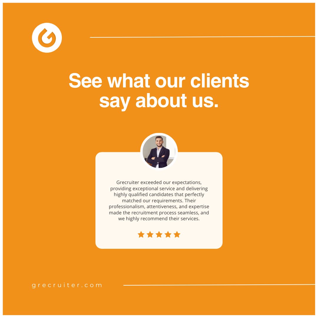 We love making our clients happy! 😊

#HappyClients #Grecruiter  #RecruitmentSolution #InformedDecisions #gethired #hiretherighttalent #recruitment #recruitmenttips #recruitmentagency #recruitmentservices 

rfr.bz/t6f0ya1