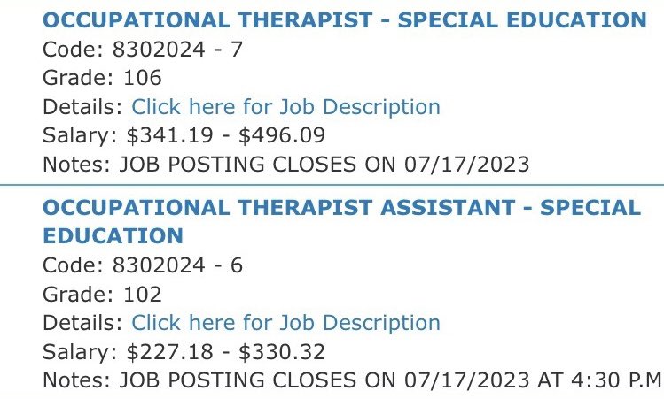 Go to SISD.NET and apply! #occupationaltherapy #OT #SPEDOT