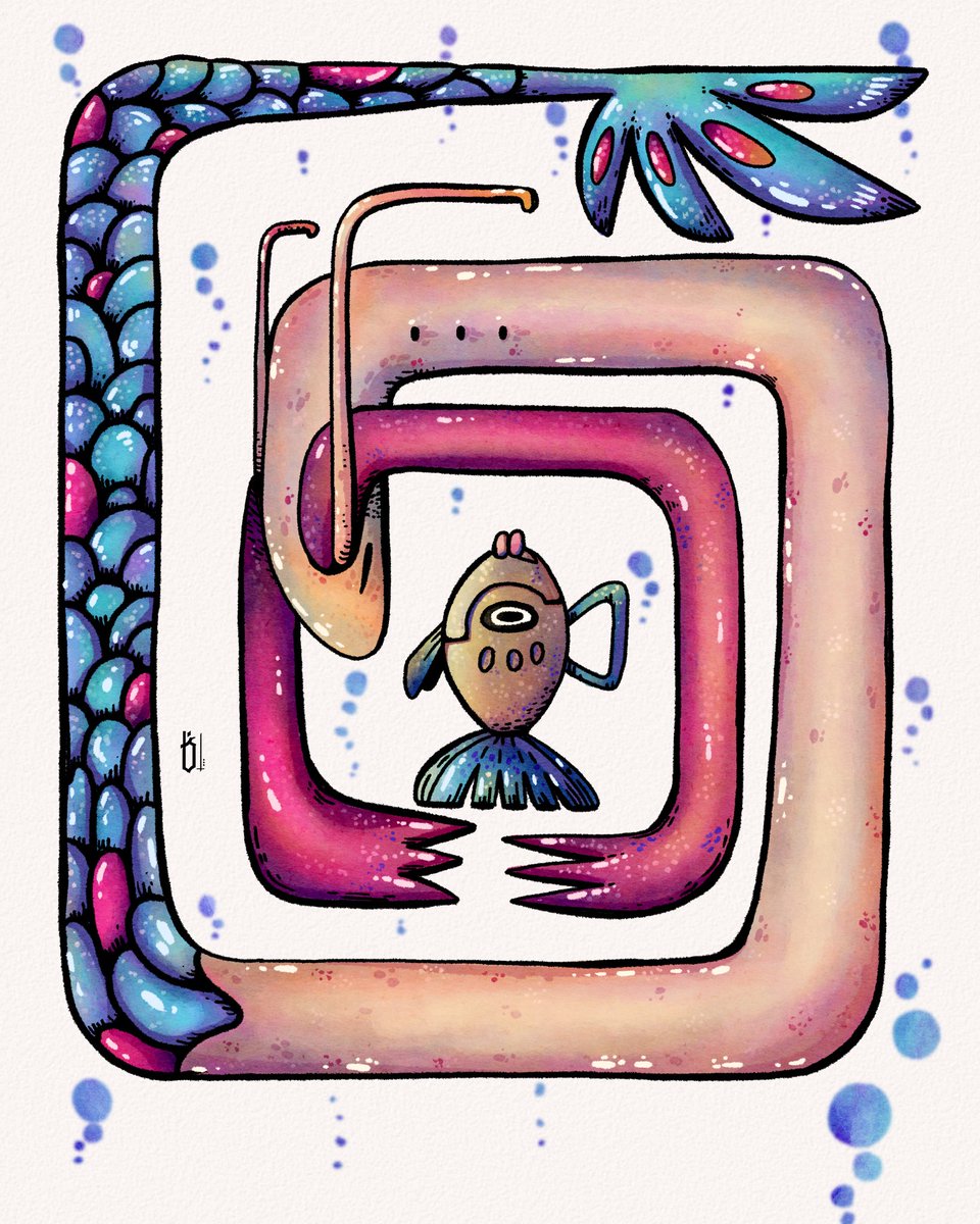 borkitanuki's tweet image. Beauty

#milotic #feebas #hoenn #pokemon #fanart