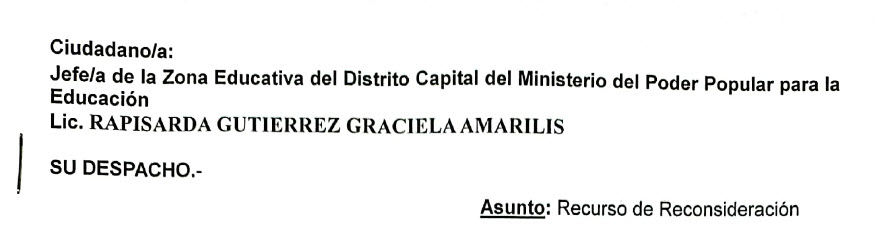 rg077's tweet photo. ZEDC Prof. Hayde Hurtado hace caso omiso a Irregularidades del Colegio San Agustín de Caricuao
ZEC Prof. Rapisarda @gracielamarilis se le entrego un Recurso de Reconsideración que no dio respuesta en el tiempo esperado según la LOPA. https://t.co/v80cjtJbP3