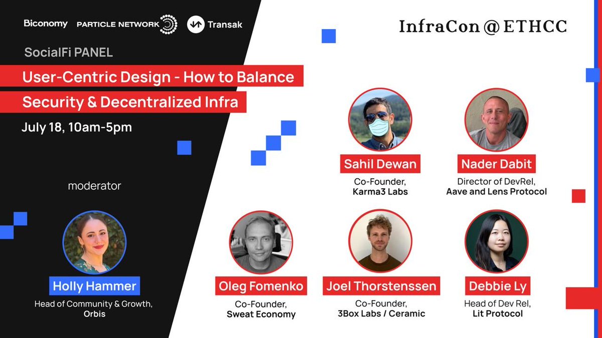 cura_network's tweet photo. Karma3 Labs @SahilDewan is excited to join the Web3 SocialFi conversation at InfraCon@ETHCC on July 18! We hear the event is 500% oversubscribed 🚀

Shoutout to @dabit3 and @LensProtocol for the support while we build the open algo and verifiable compute infra for Lens profile and content recommendations! 

Thanks to @Biconomy, @ParticleNtwrk, and @Transak for co-hosting us, definitely looking forward to meeting quality builders there!"