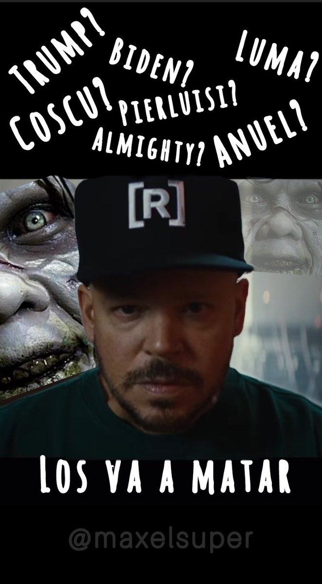 maxelsuper1's tweet photo. Mátalos a todos... @Residente https://t.co/VlX5T2p7R6