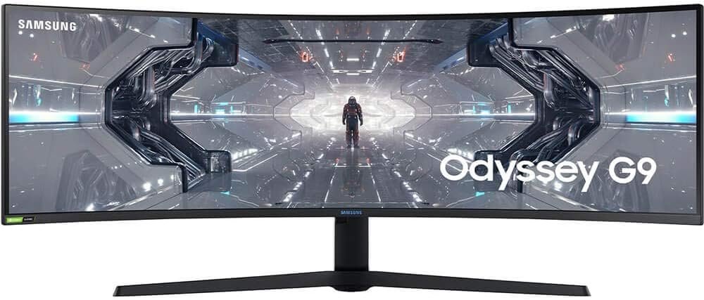 Wario64's tweet photo. SAMSUNG 49” Odyssey G9 Gaming Monitor, 1000R Curved Screen, QLED, Dual QHD Display, 240Hz, NVIDIA G-SYNC and FreeSync Premium Pro is $899.99 on Amazon Prime https://t.co/FvEROZyZfS #ad https://t.co/WPTzALXa5w