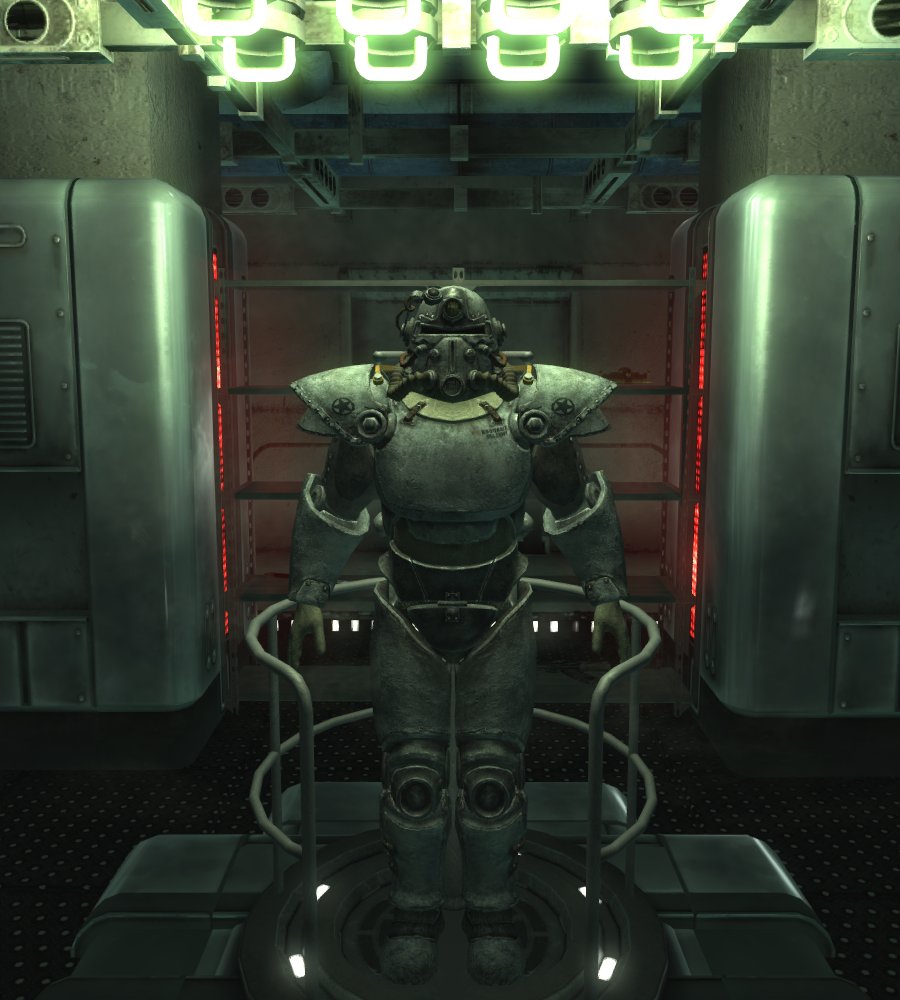 The Fallout Wiki on Twitter "Pictured The Winterized T51b Power Armor on its display at the