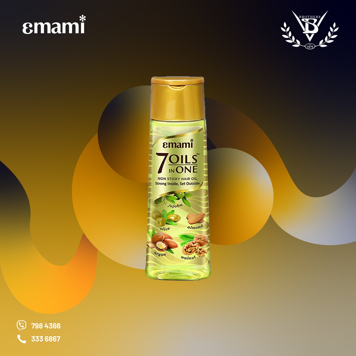 VB_Brothers's tweet photo. A 100% natural, paraben-free hair oil that provides uncompromising care for every type of hair. 

Available for wholesale from VB Baazaar and retail from VB Mart.

#vbbrothers #vbmart #vbmaldives #vb https://t.co/hyOjdMgv6W