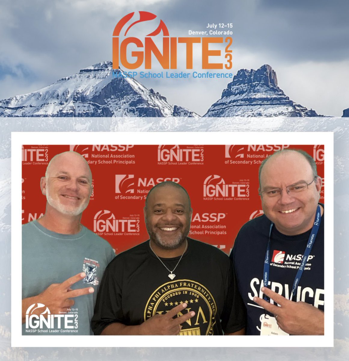 Adam B. Clemons, EdD 🇺🇸 (@adambclemons) on Twitter photo The Alabamians have arrived at <a href="/NASSP/">National Assoc. of Secondary School Principals</a> #Ignite23! <a href="/AASSP_Alabama/">Alabama Association of Secondary School Principals</a> <a href="/brtittle/">Bobby Tittle</a> <a href="/bugynyte1906/">Roderick Sheppard</a> Happy Birthday, Rod! The Alabamians have arrived at <a href="/NASSP/">National Assoc. of Secondary School Principals</a> #Ignite23! <a href="/AASSP_Alabama/">Alabama Association of Secondary School Principals</a> <a href="/brtittle/">Bobby Tittle</a> <a href="/bugynyte1906/">Roderick Sheppard</a> Happy Birthday, Rod!