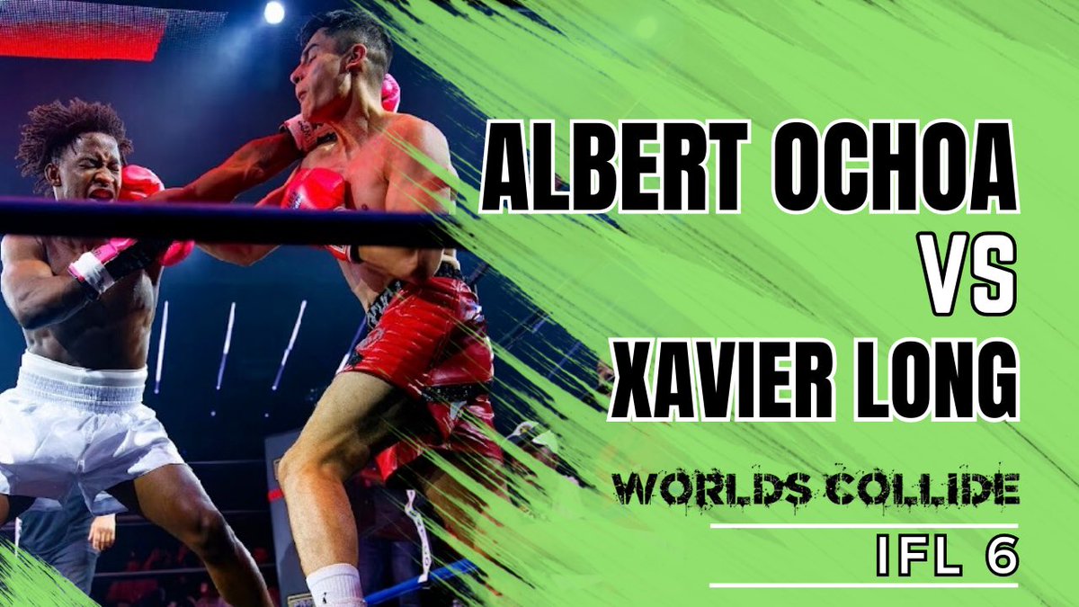 Watch FULL fight #albertochoa vs #Xavierlong for the #ifl and ICB titles at #worldscollide #ifl6 ⬇️

youtu.be/N70u8-171T0

#influencerfightleague #boxing #combatsportsentertainment #youtubeboxing #crossoverboxing