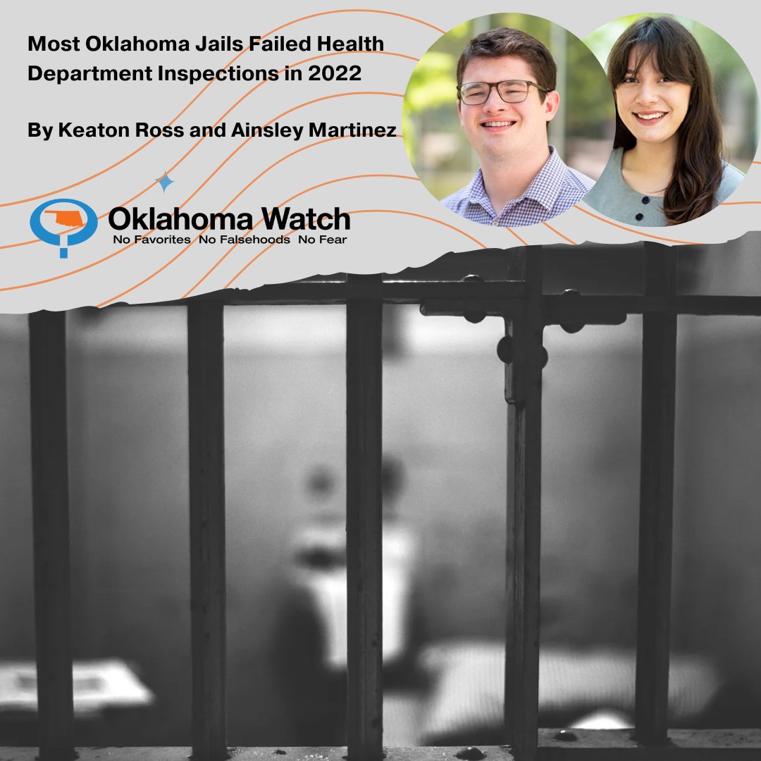 OklahomaWatch's tweet photo. Unless their jails are continually cited for the same repeated deficiencies, administrators face no formal repercussions for housing detainees in unsanitary or dangerous conditions. Via @_KeatonRoss  and @ainsmartinez 

https://t.co/Jg5XEFD0H0 https://t.co/DjpPSqPpZB