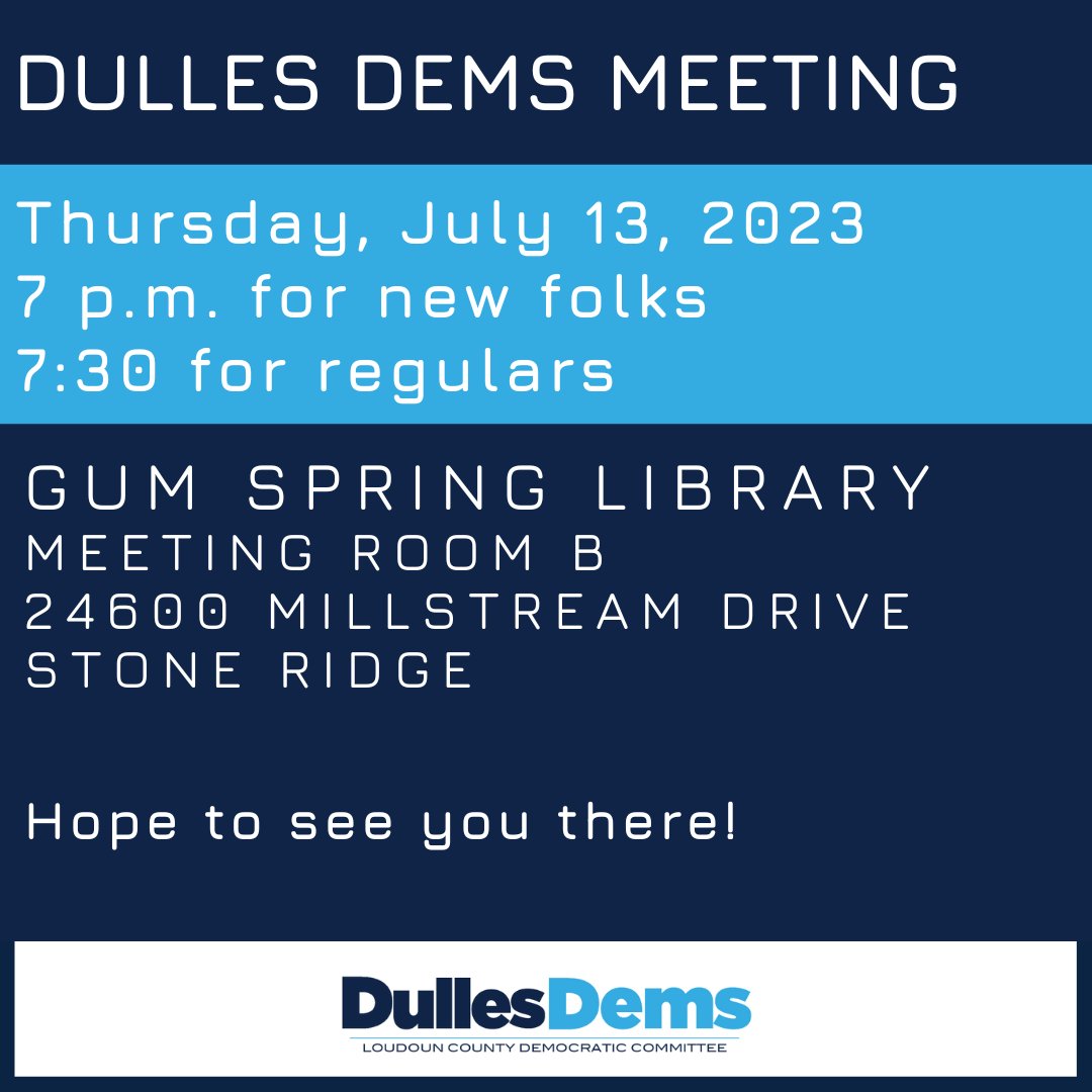 Dulles Democrats tweet media
