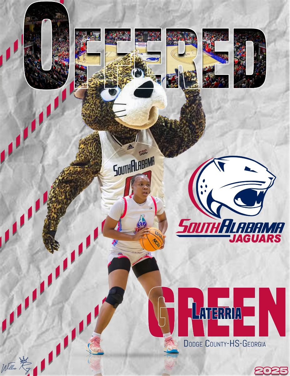 After a great talk with <a href="/YolishaJ/">Yolisha Jackson</a> I’m blessed to receive an offer from University of south Alabama @teamH2Oelite <a href="/CoachTBerry/">TBerry</a> <a href="/Coachmikewill23/">Michael Williams</a> <a href="/KyleSandy355/">Kyle Sandy</a> <a href="/IAmWillieRoy/">Willie Roy Puckett Jr</a> <a href="/BerryShelonda/">Shelonda Berry</a>