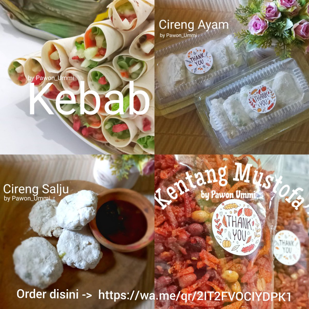 Eh, liat ini deh. Dapur Ummi Twini, Griya Megah No.38 di GoFood.
gofood.link/a/J3y4GNh