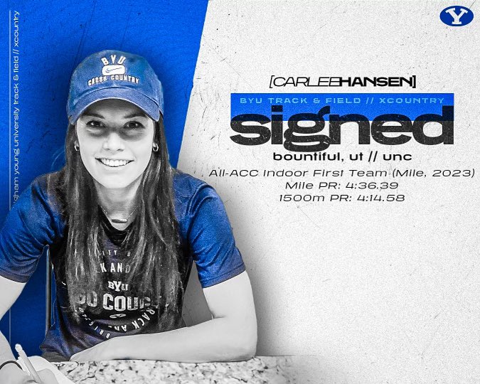 BYUTFXC's tweet photo. Official✍️
Welcome to the Family Carlee 💙

#BYUTFXC x #GoCougs https://t.co/Fz76FYG3Xx