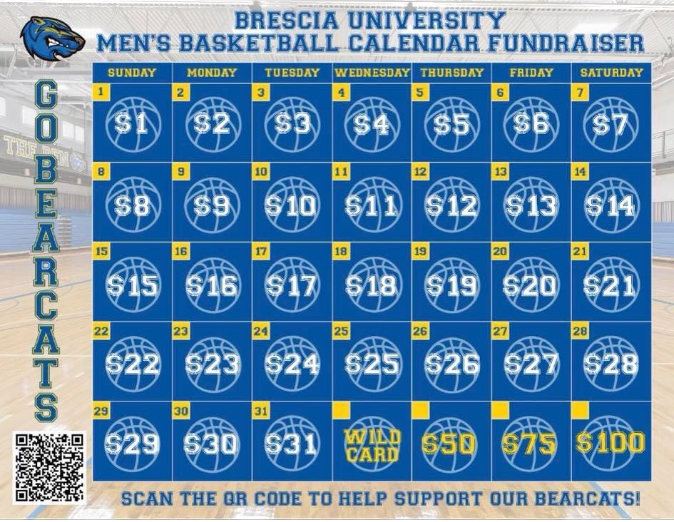 Please consider helping the team out! This is the link to donate 

givecampus.com/0yc33f

Calendar Fundraiser!
We are looking to raise money for travel, gear, team bonding, and more.

Pick a day and that is how much you donate. 
(For Example: Pick the 25th, donate $25).