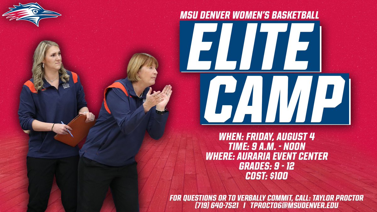 We are a little over 3 weeks out from Elite Camp!! Come see what a day in the life of a Roadrunner looks like! 🏀⛹🏼‍♀️We hope to see you there!  #GoRoadrunners #GetRowdy🔴🔵 #RunWithUs